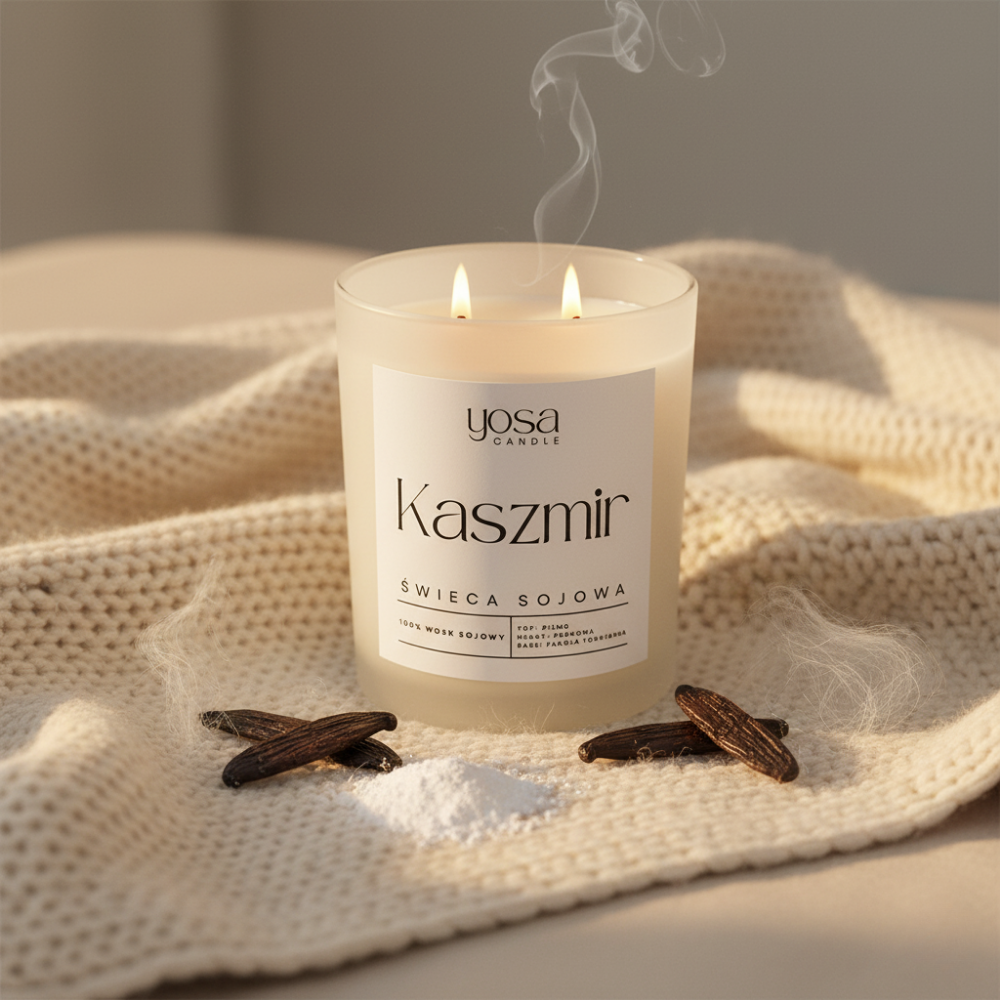 Świeca sojowa o zapachu Kaszmir