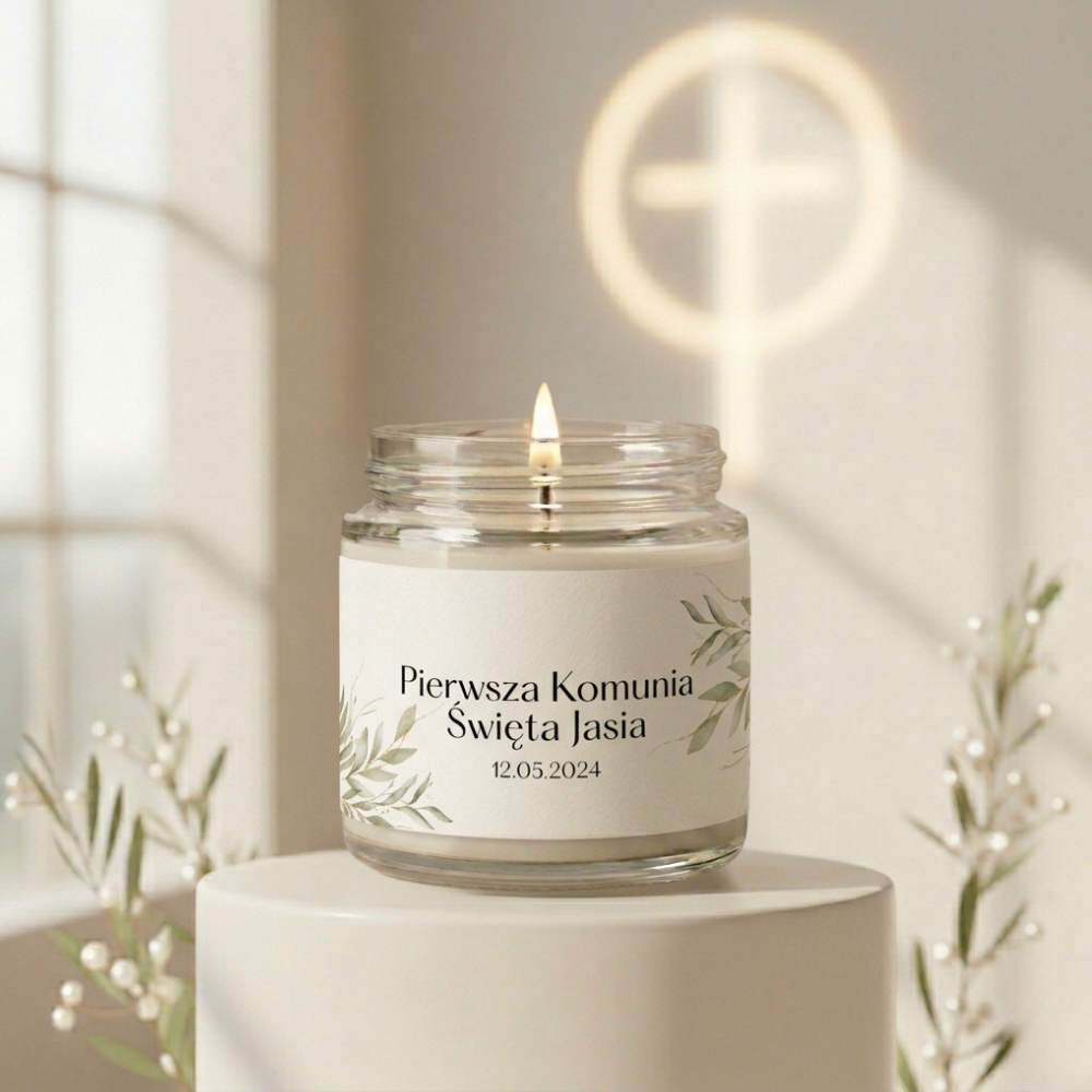 Świeca podziękowanie Komunia