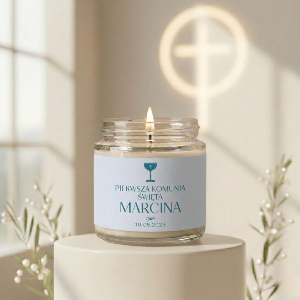 Świeca podziękowanie Komunia