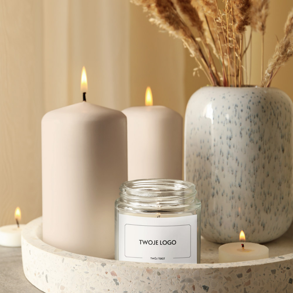 Świeca z twoim logo