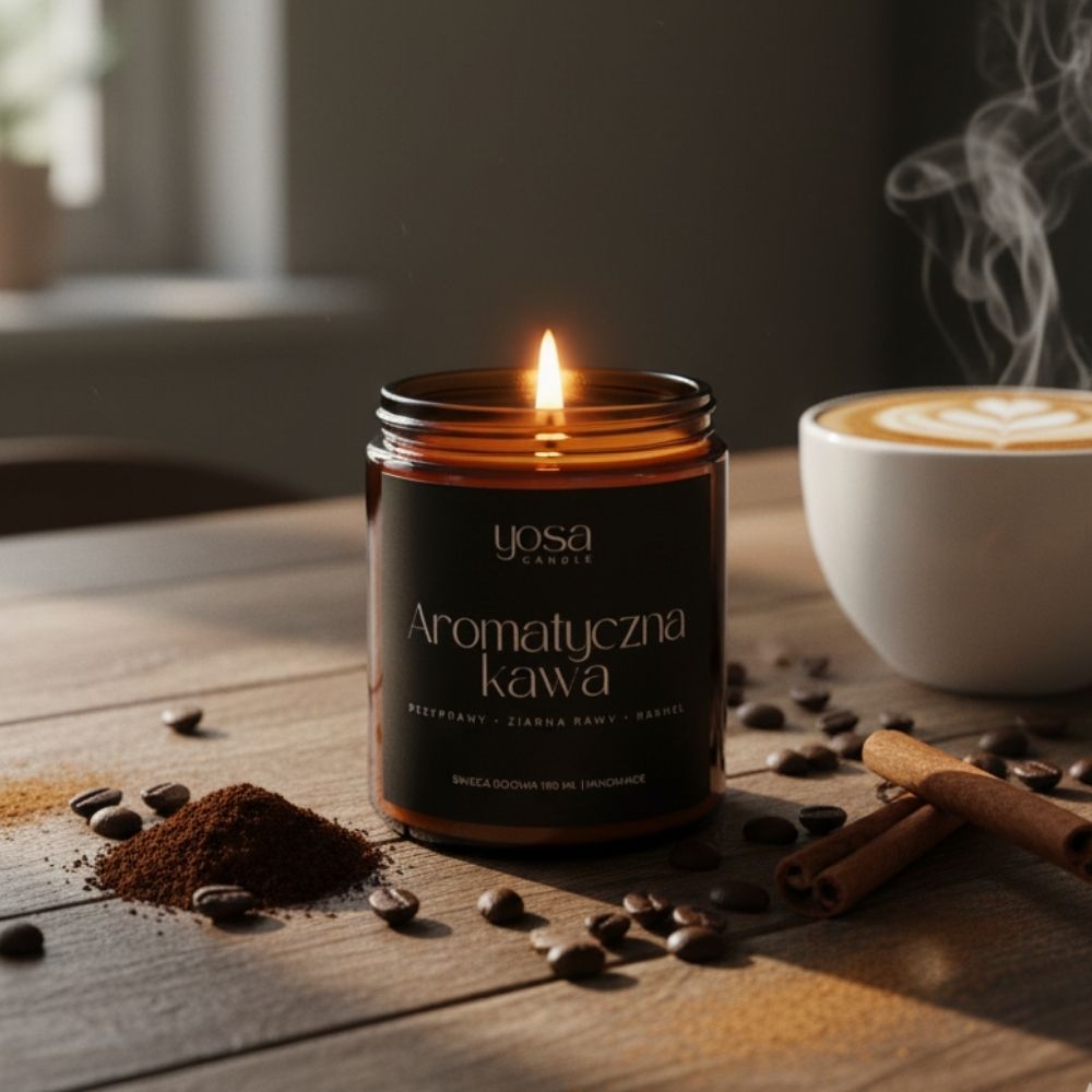 Świeca sojowa o zapachu Aromatyczna Kawa