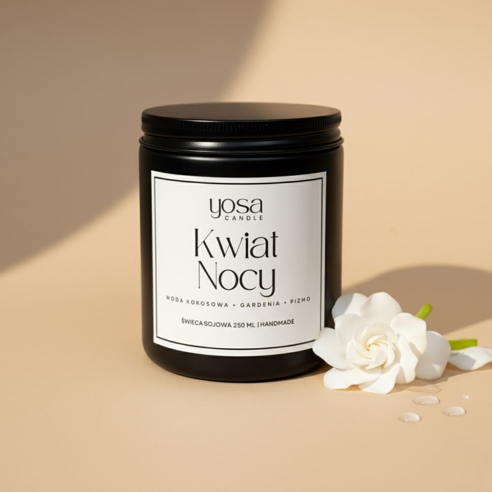 Świeca sojowa o zapachu Kwiat Nocy