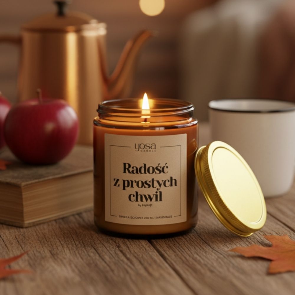 Świeca Sojowa Radość z prostych chwil - cydr 250ml