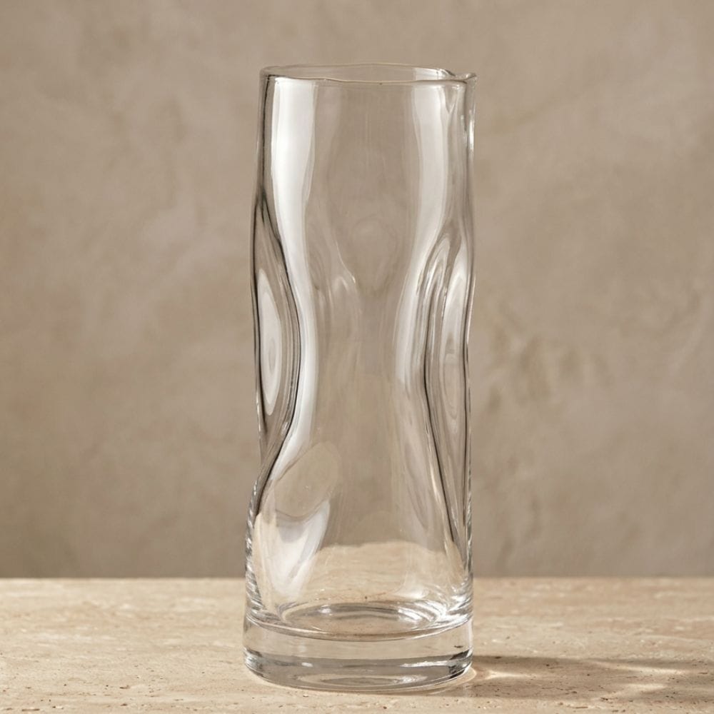 Wazon Szklany Aurora 25 cm – przezroczysty